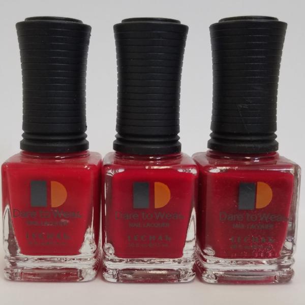 3 REDS SHADE LeChat Dare to Wear Regular Nail Polish - 0.5oz/15ml