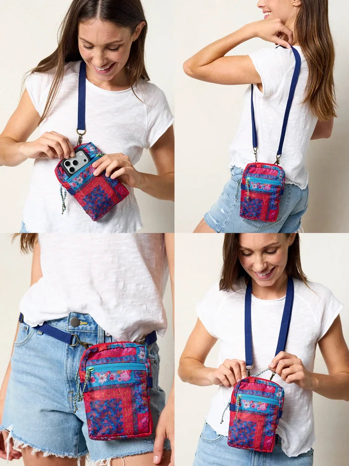 8-in-1 Pocket Crossbody - Jewel Positano Scarf-view 2