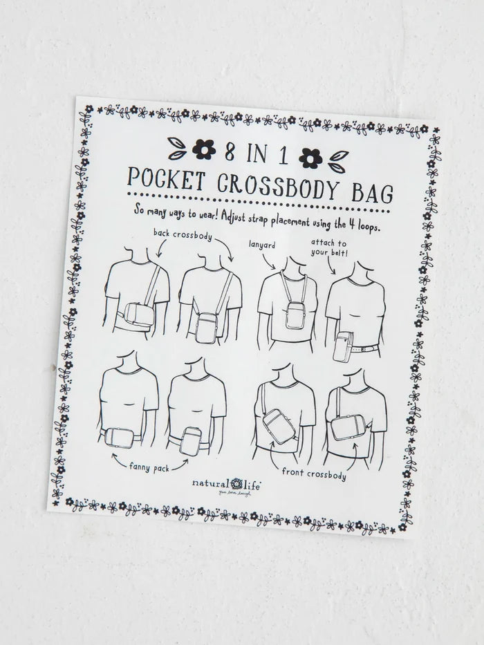 8-in-1 Pocket Crossbody - Jewel Positano Scarf-view 5