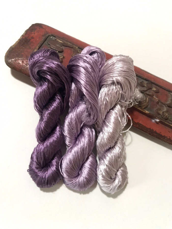 80m Suzhou Embroidery Untwisted Mulberry Silk Thread(#074（1-3）  80m*3) - Ronghua Threads