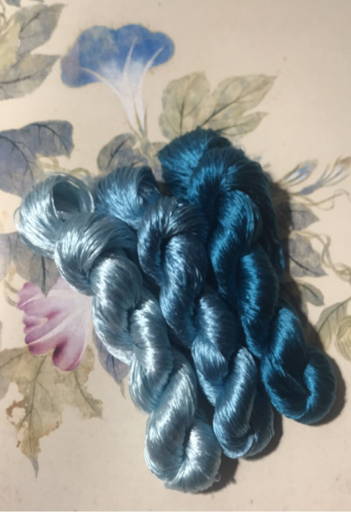 80m Suzhou Embroidery Untwisted Mulberry Silk Thread(#118（1-3）  80m*3) - Ronghua Threads