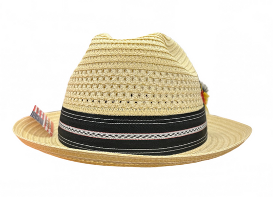 Pinzano Bamboo Eisenhower Milan Straw Hat