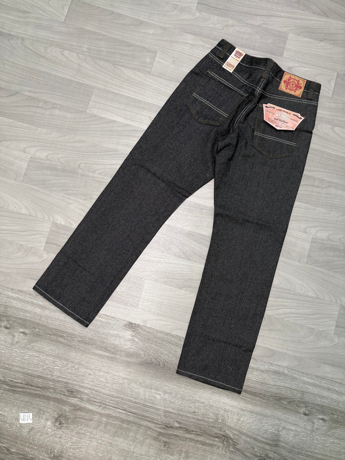 PJ MARK STRAIGHT FIT JEANS - 41850 - RAW BLACK