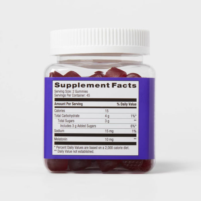 Adult Melatonin 10mg Gummies - 90 gummie tub