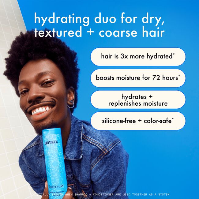 amika Hydro Rush Intense Moisture Shampoo