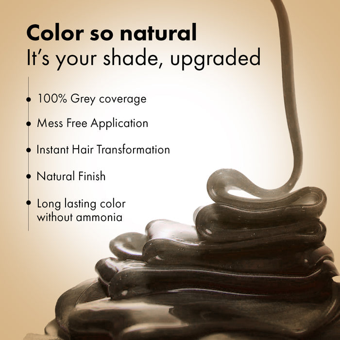 Anveya 5-Minutes Coloring Shampoo - Dark Brown, 100ml