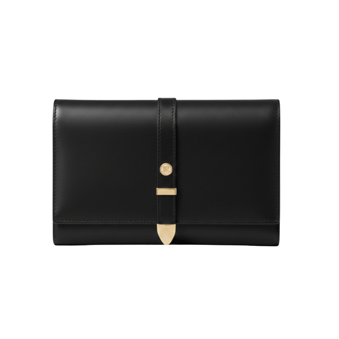 Aspen Black Plant-Based Leather Travel Wallet (Pre-Order For delivery 28th Nov 2026)