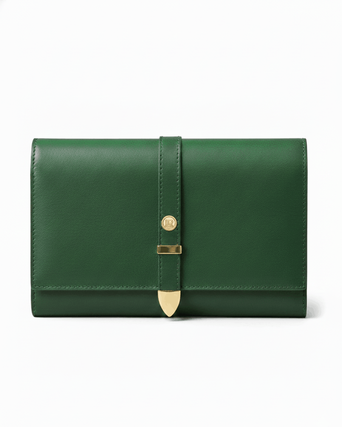 Aspen Forest Green Plant-Based Leather Travel Wallet (Pre-order 28th Nov 2026)
