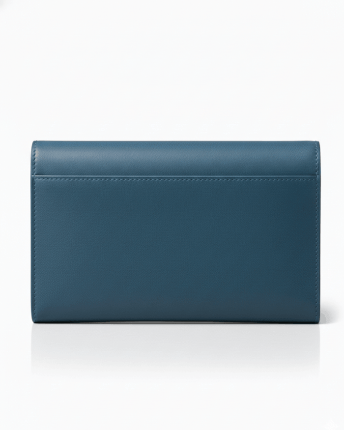 Aspen Navy Blue Plant-Based Leather Travel Wallet ( Available for Pre-order for 28th November Delivery)