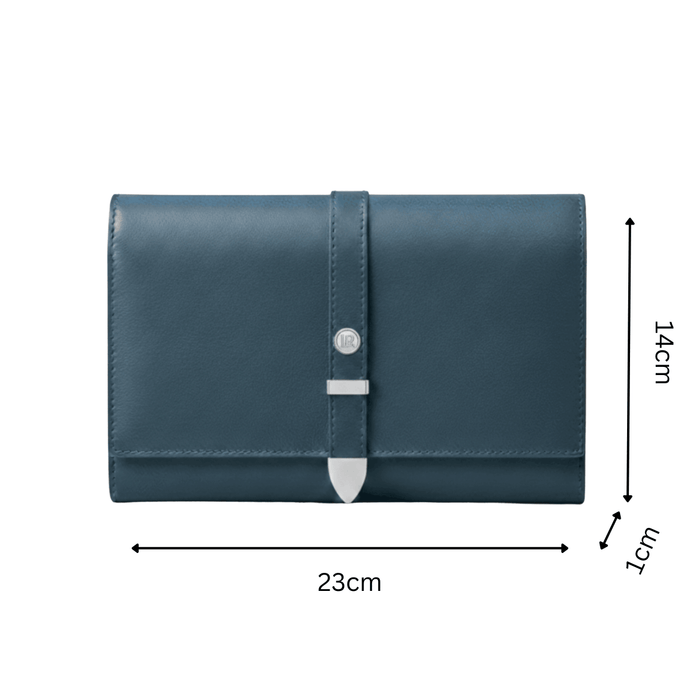 Aspen Navy Blue Plant-Based Leather Travel Wallet ( Available for Pre-order for 28th November Delivery)