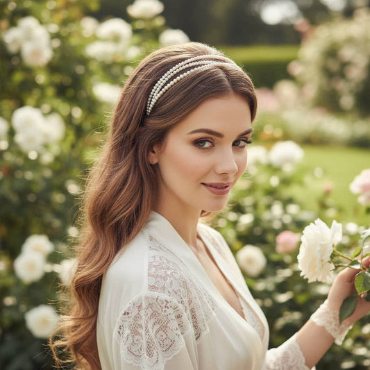 Athena Collection Triple Strand Pearl Headband