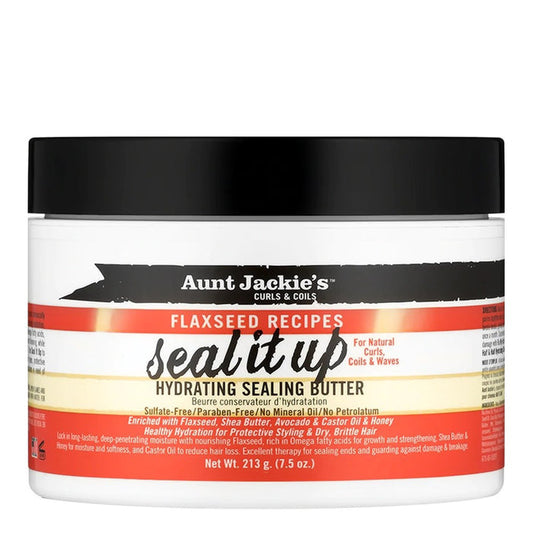 AUNT JACKIE'S Flaxseed Seal It Up Hydrating Sealing Butter (7.5oz)⁠