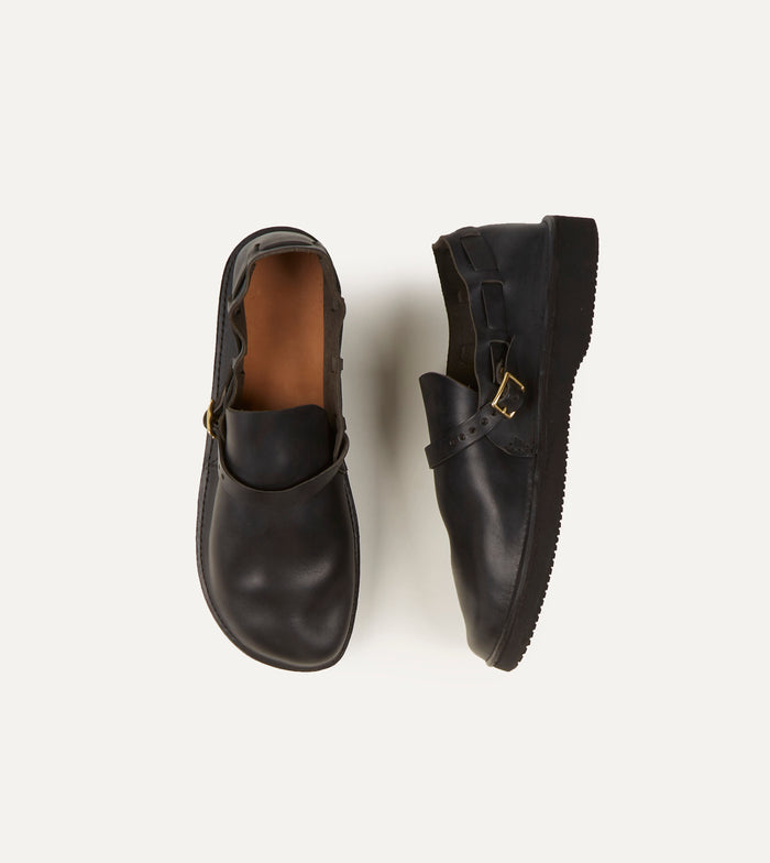 Aurora Shoe Co. Middle English Black Full Grain Leather Shoe