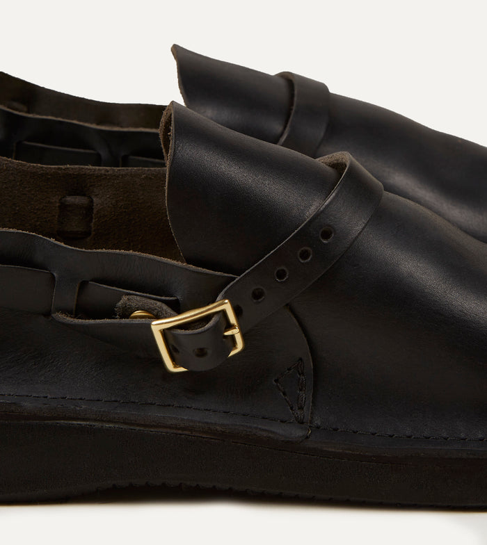 Aurora Shoe Co. Middle English Black Full Grain Leather Shoe