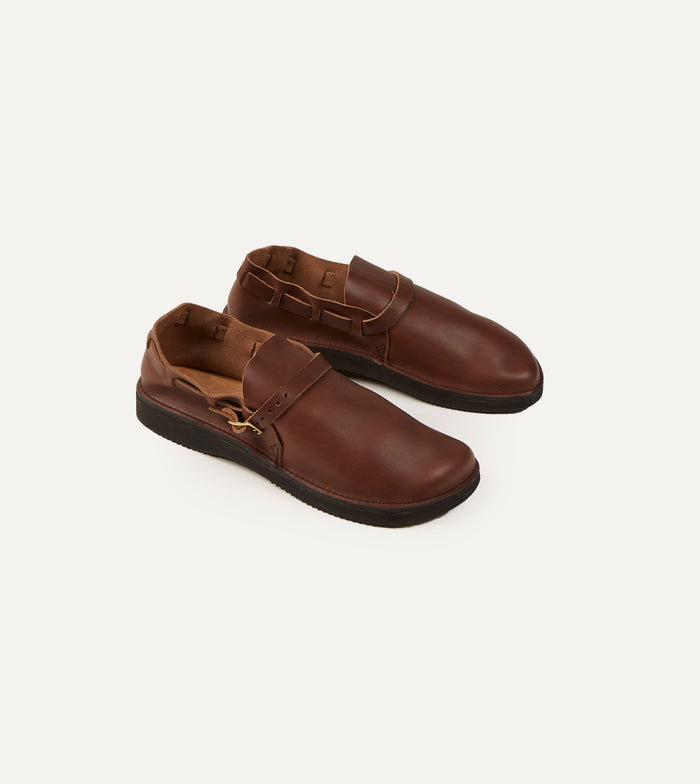 Aurora Shoe Co. Middle English Brown Full Grain Leather Shoe
