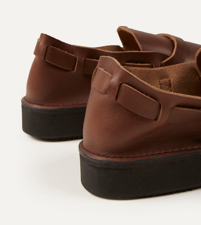 Aurora Shoe Co. Middle English Brown Full Grain Leather Shoe