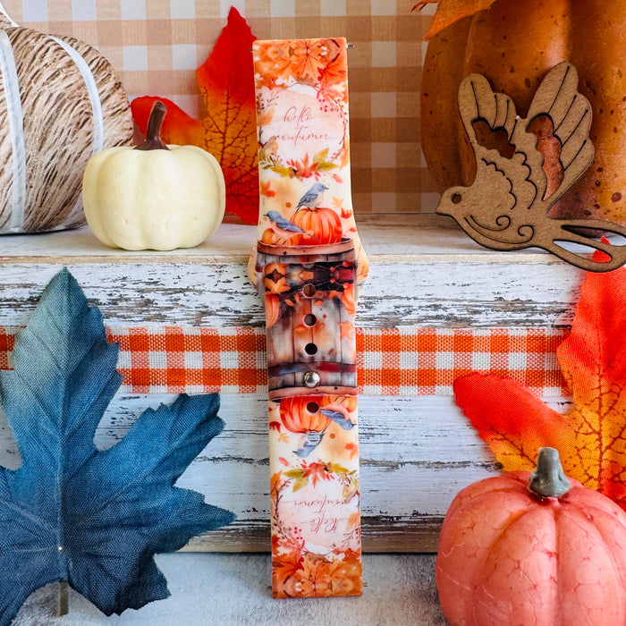 Autumn Nesting Print Silicone Band For Samsung Watch