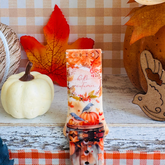 Autumn Nesting Print Silicone Band For Samsung Watch