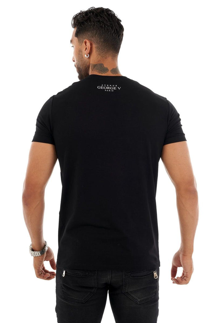 AVENUE GEORGE V PARIS T-SHIRT - BLACK - GV-2786