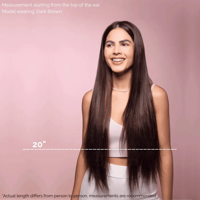 Balayage- Cool Brown (10C) to Grey (60G) 20" 210g - Clip-Ins