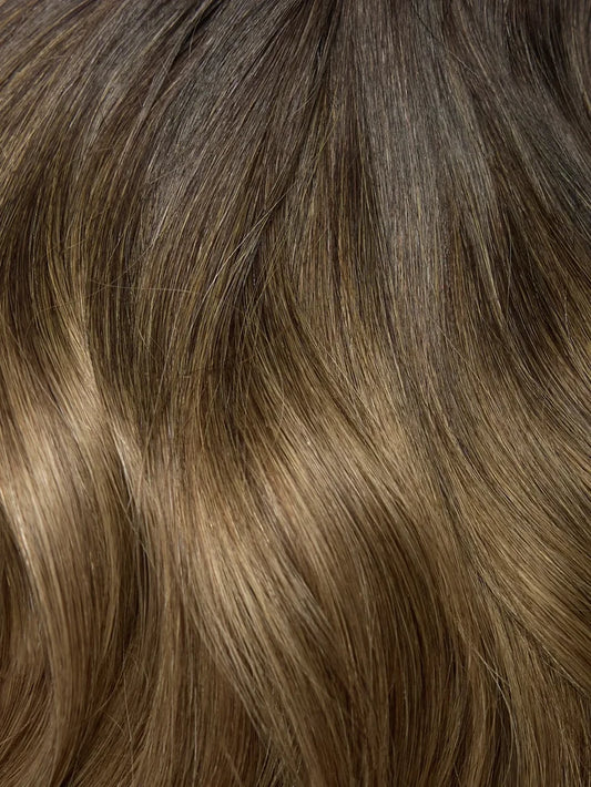 Balayage- Espresso (2) to Ash Brown (5B) 20" 210g - Clip-Ins
