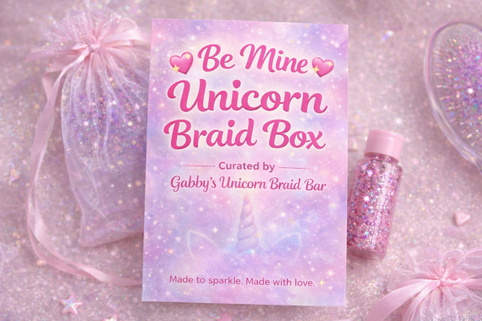 Be Mine Unicorn Braid Box 💘