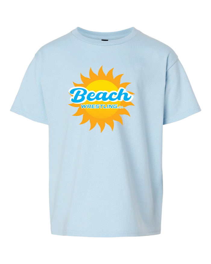 Beach Wrestling Tee Youth Light Blue