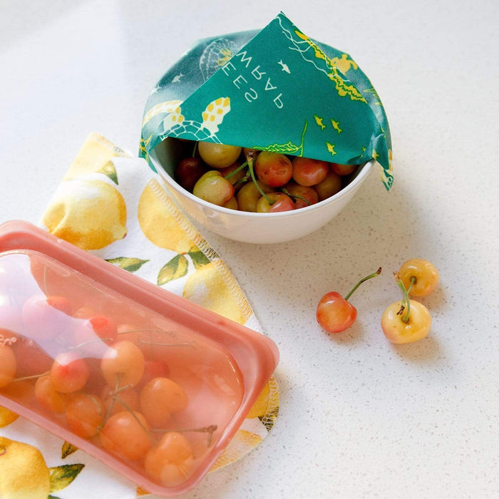 Beeswax Food Wraps - Variety Packs - Zero Waste Food Wraps, Organic, 3 Pack, Beeswax or Vegan