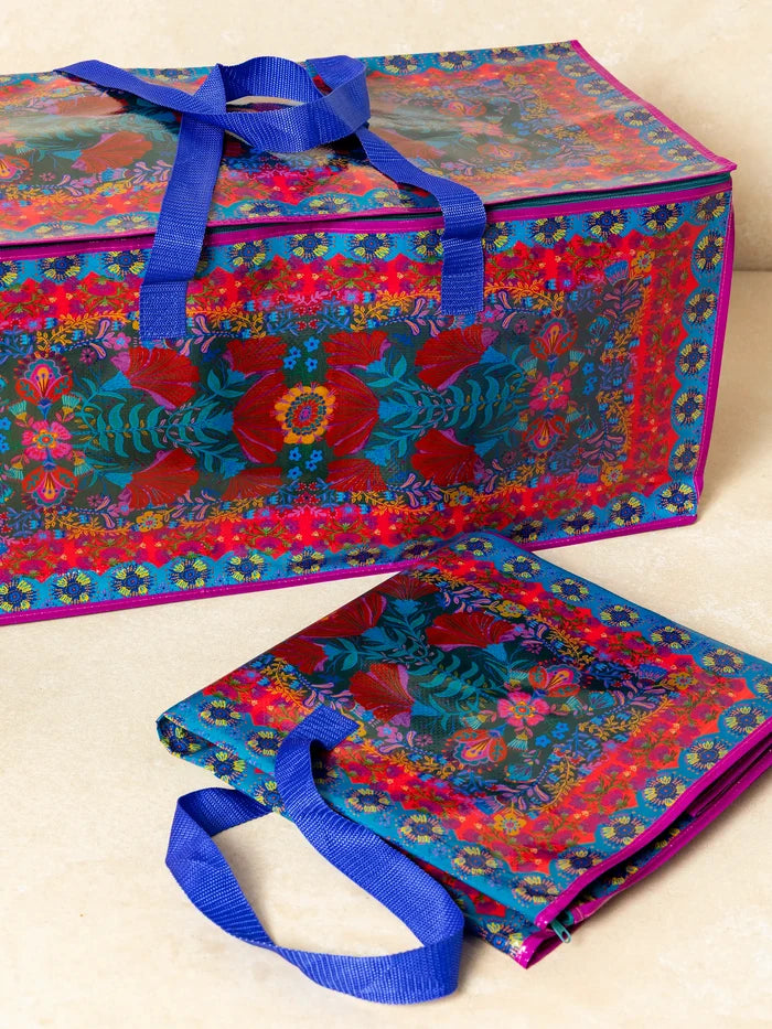 Better Than A Box Packing Tote Set - Red Folk Flower-view 1