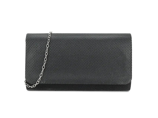 Black Glitter Embellished Clutch Bag