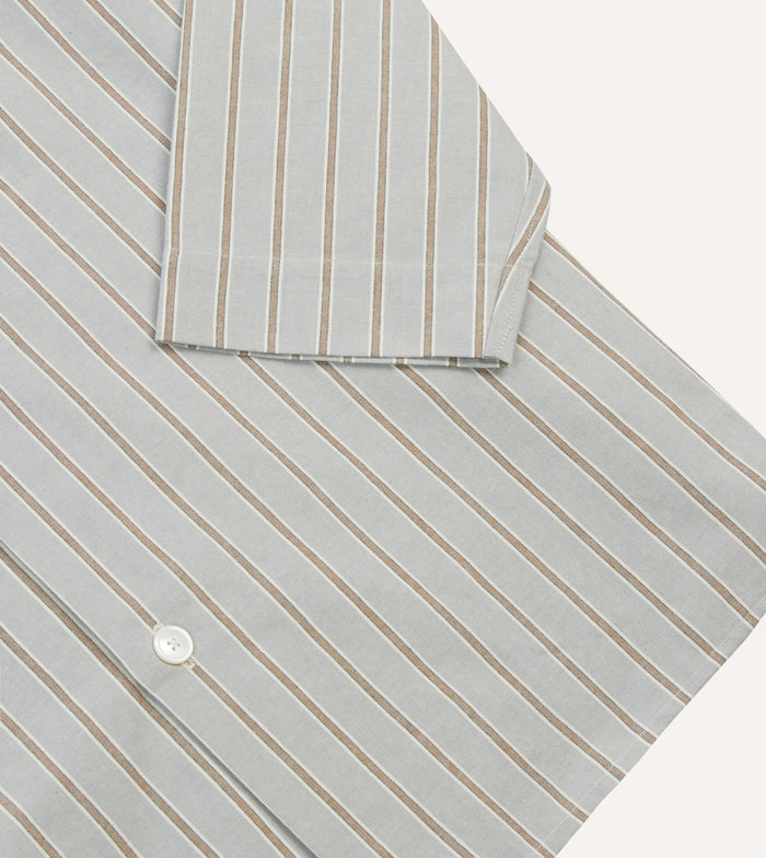 Blue Stripe Cotton Pyjama Set