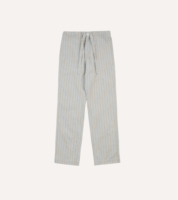 Blue Stripe Cotton Pyjama Set
