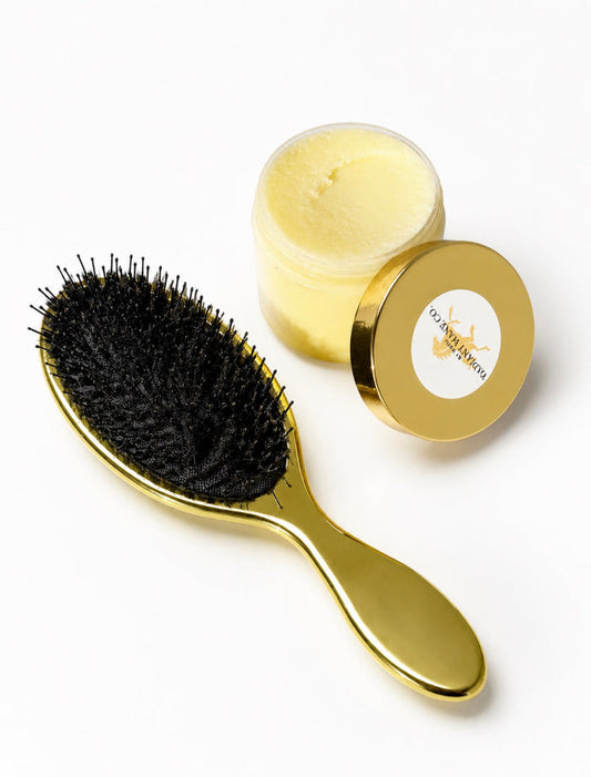 Boar Bristle Brush + Hair Mask (limited-edition pairing)