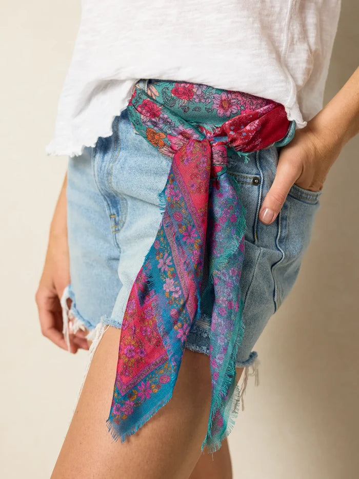 Boho Bandana Scarf - Jewel Positano Scarf-view 4