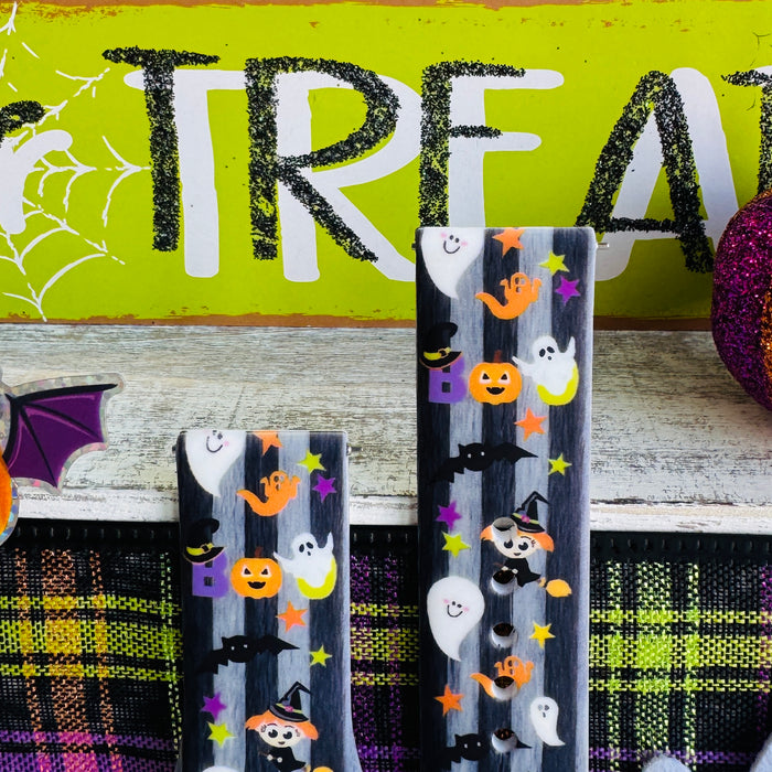 boo crew samsung galaxy watch band 20mm silicone ghost and pumpkin print