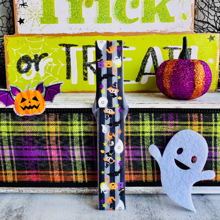 boo crew samsung galaxy watch band 20mm silicone ghost and pumpkin print