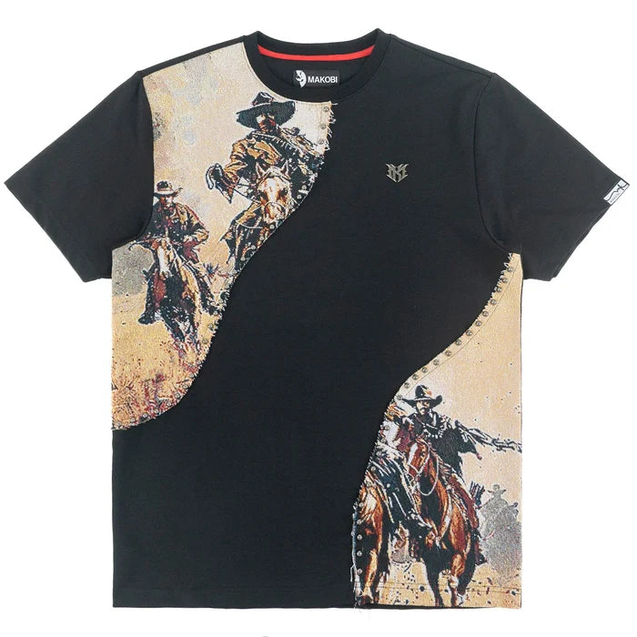 B&T MAKOBI "FERDONI" T-SHIRT - M374B - BLACK