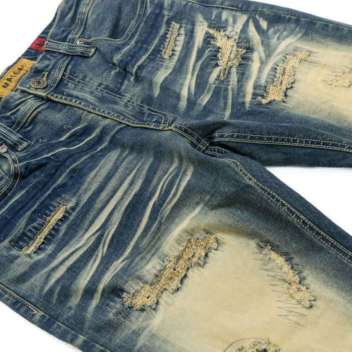 B&T MAKOBI ROMANO DENIM JEANS - M1934 - DIRTY WASH