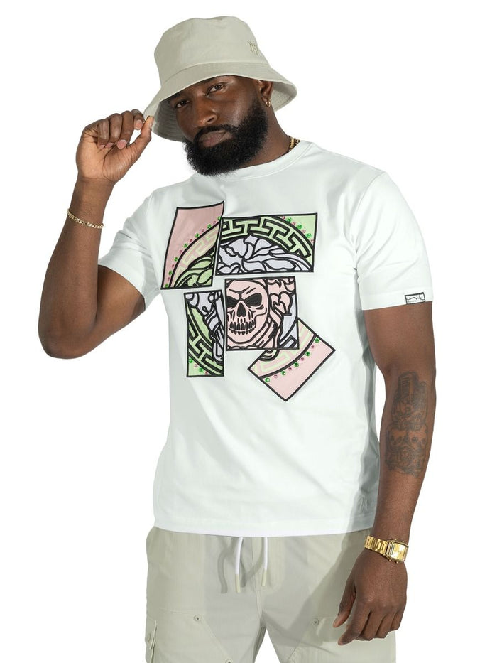 (B&T) MAKOBOI BIANCO MEDUSA TEE - M193 - WHITE/PINK