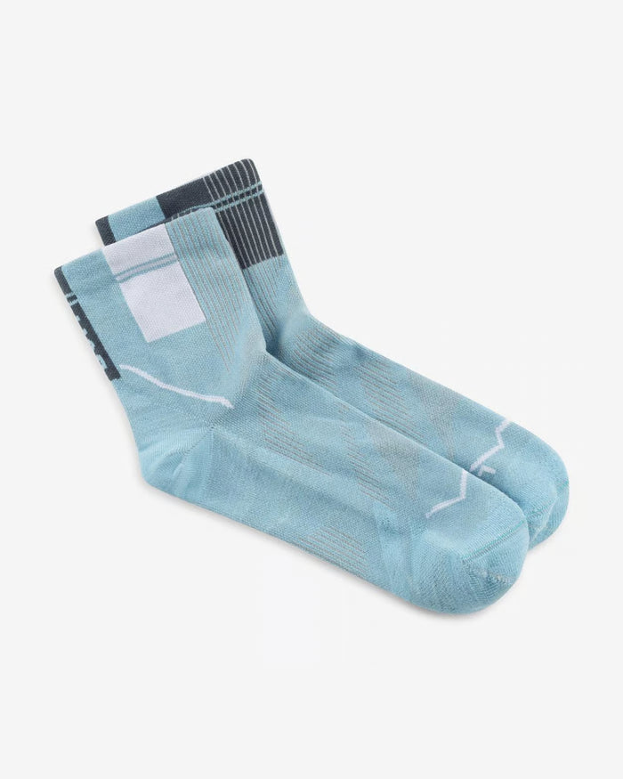 BUFF COOLNET QUARTER SOCK CG DUSTY BLUE