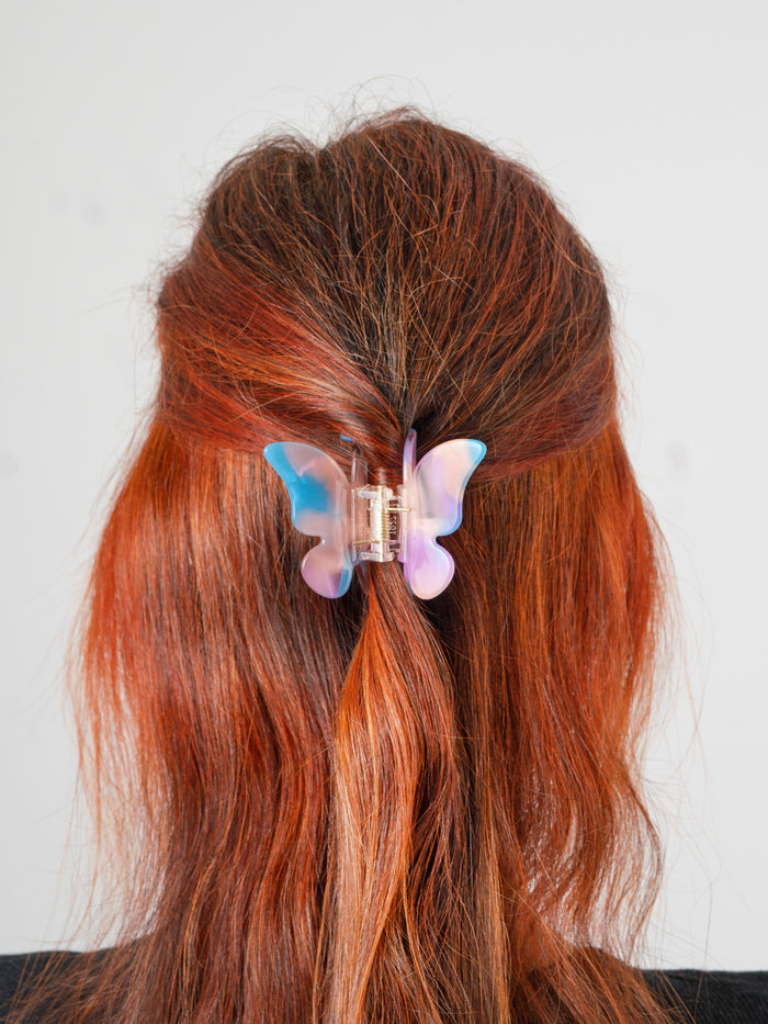 Butterfly Eco Hair Claw | Cosmic Rainbow-Image 4