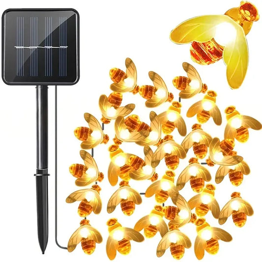 Buzzing with Holiday Magic: Christmas Honey Bee Fairy Lights