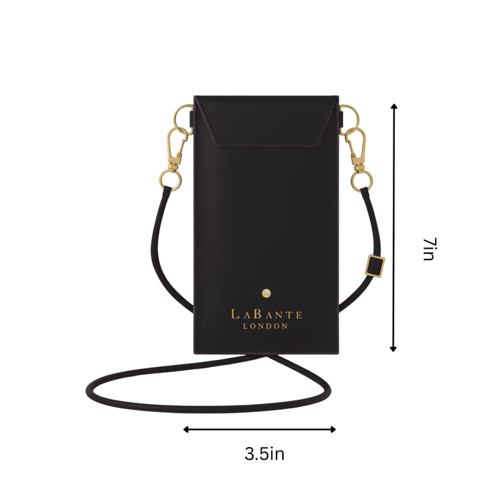 Cancun Black Plant Based Phone & Card Crossbody (Pre-Order For delivery Nov 28th 2026)