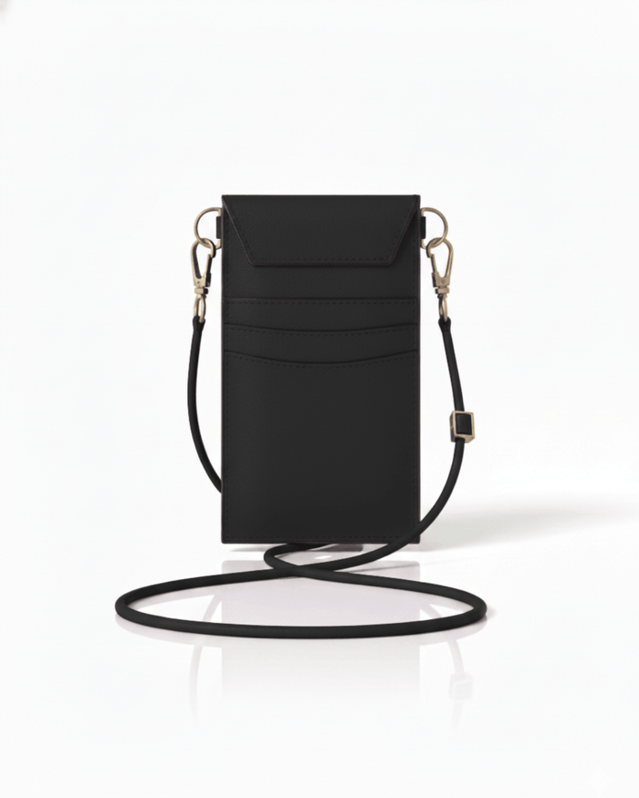 Cancun Black Plant Based Phone & Card Crossbody (Pre-Order For delivery Nov 28th 2026)