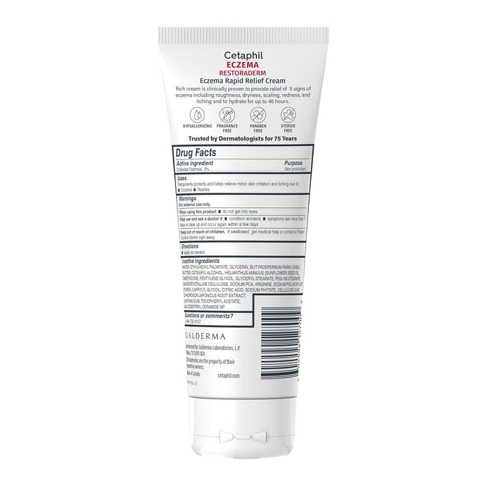 Cetaphil Restoraderm Eczema Rapid Relief Cream 8 oz
