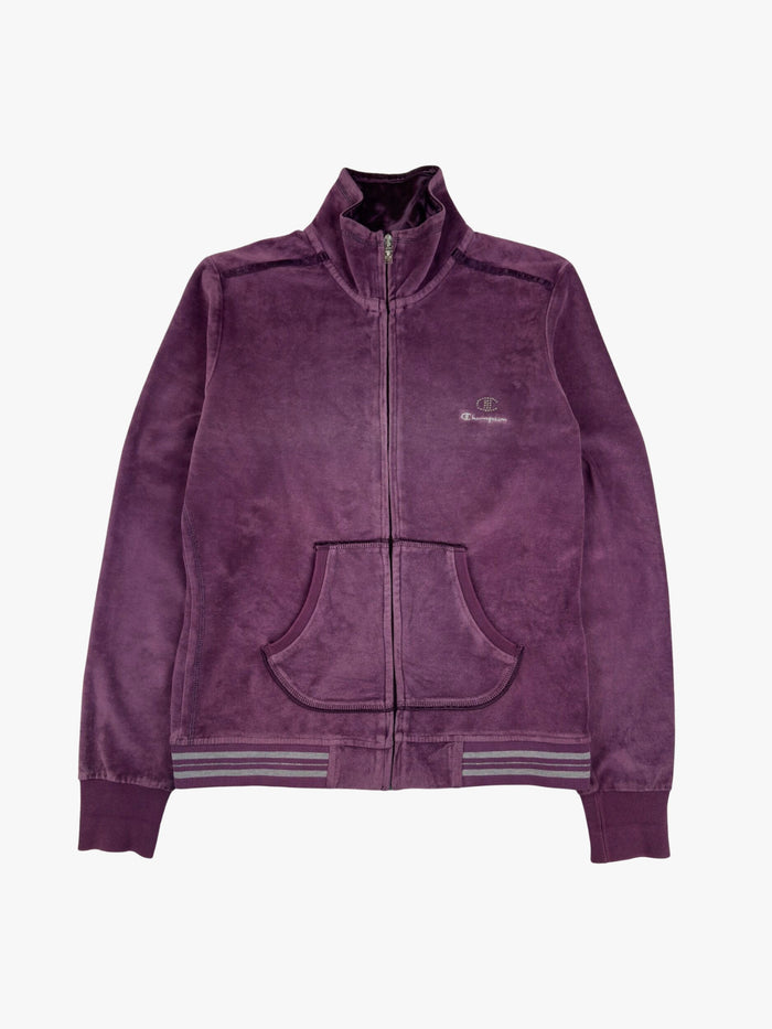 Champion Sport Velour Zip Up Track Top