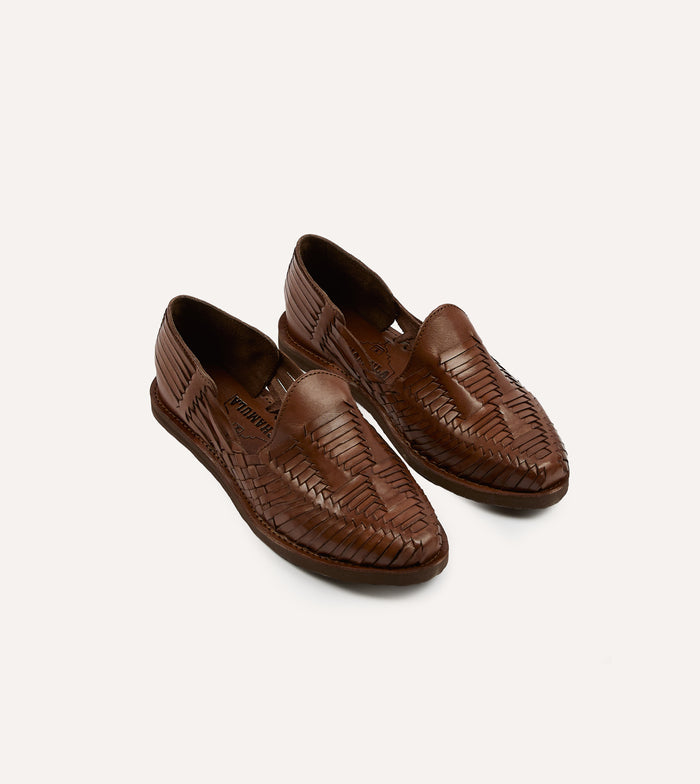 Chamula Brown Cancun Woven Sandal
