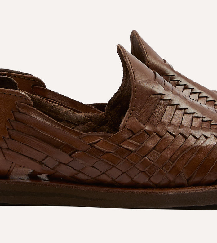 Chamula Brown Cancun Woven Sandal