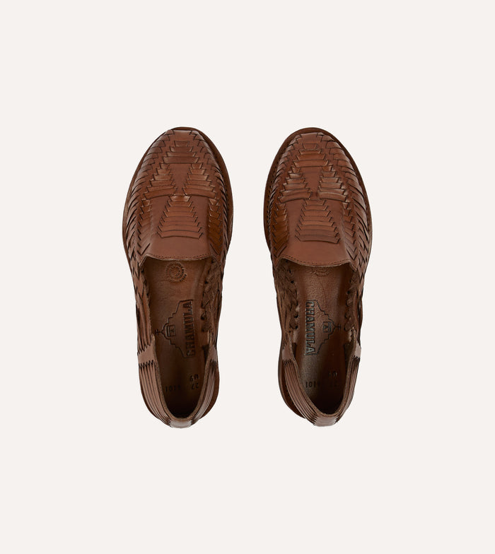 Chamula Brown Cancun Woven Sandal