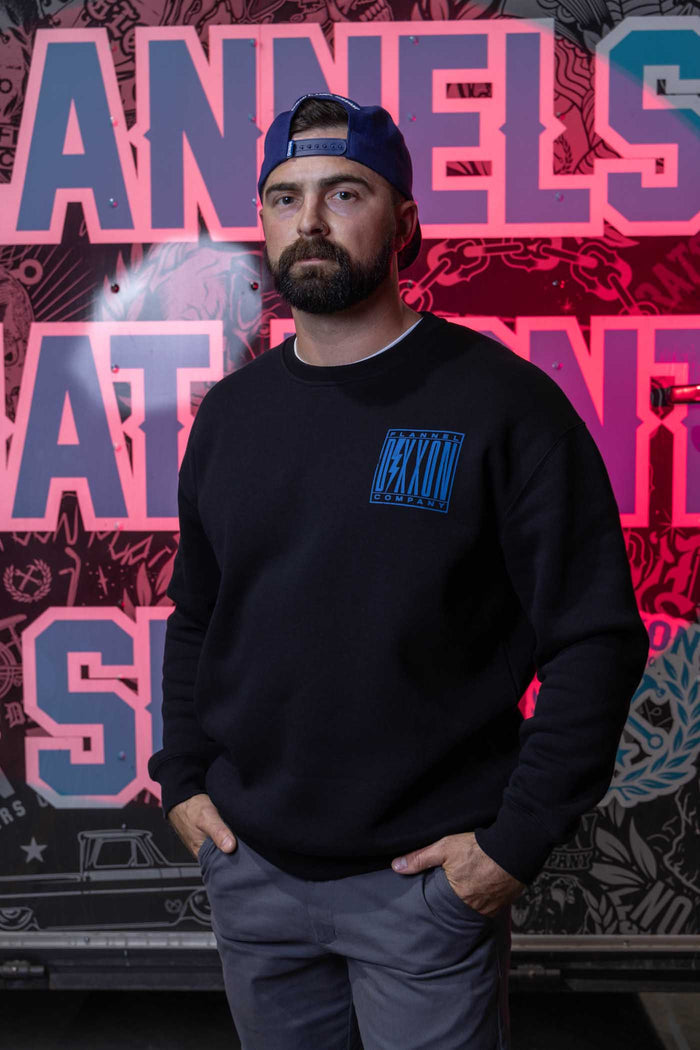 Charged Crewneck - Blue / Black